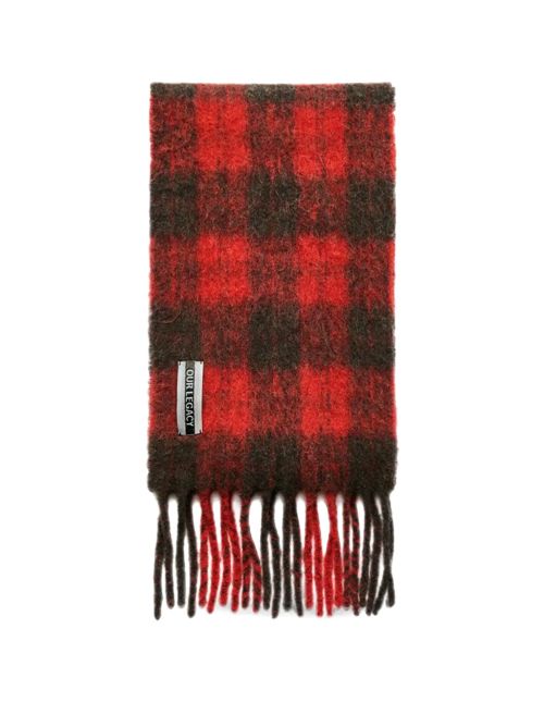 Estate scarf burnt red plaid Our Legacy | A4268EBRBURNT RED PLAID